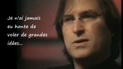 Steve Jobs copie sans honte