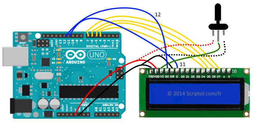 Comment utiliser un afficheur LCD 16x2 avec une carte Arduino