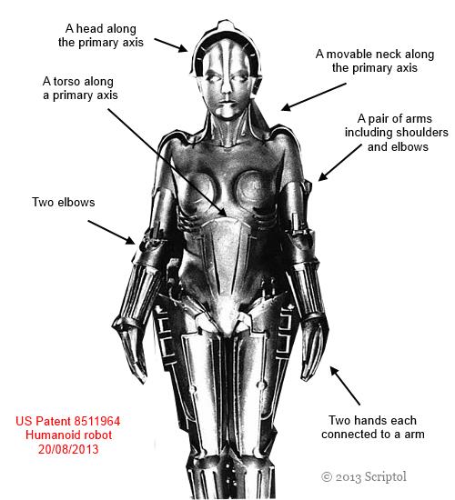 Brevet sur le robot de Metropolis