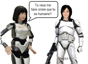 Chatbot robot parlant à un humain