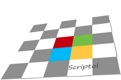Texte XAML sur un échiquier avec les couleurs de Microsoft